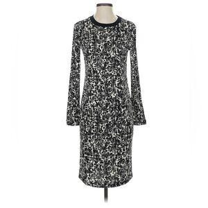 NWT Tory Burch Silk Julia Black and White Floral Dress Size Medium